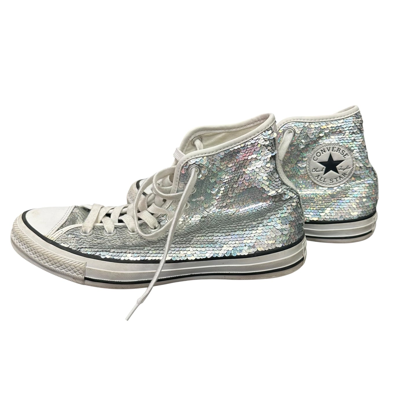 CONVERSE SEQUINS HIGH TOP SNEAKERS 263 SZ 8.5