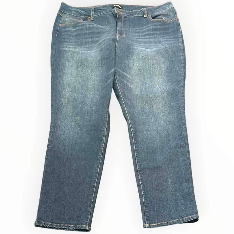 D JEANS STRAIGHT HIGH RISE STRETCH 7 SZ 20