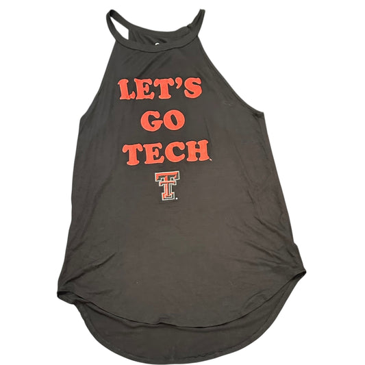LETS GO TECH BLACK TANK TOP 100 MEDIUM