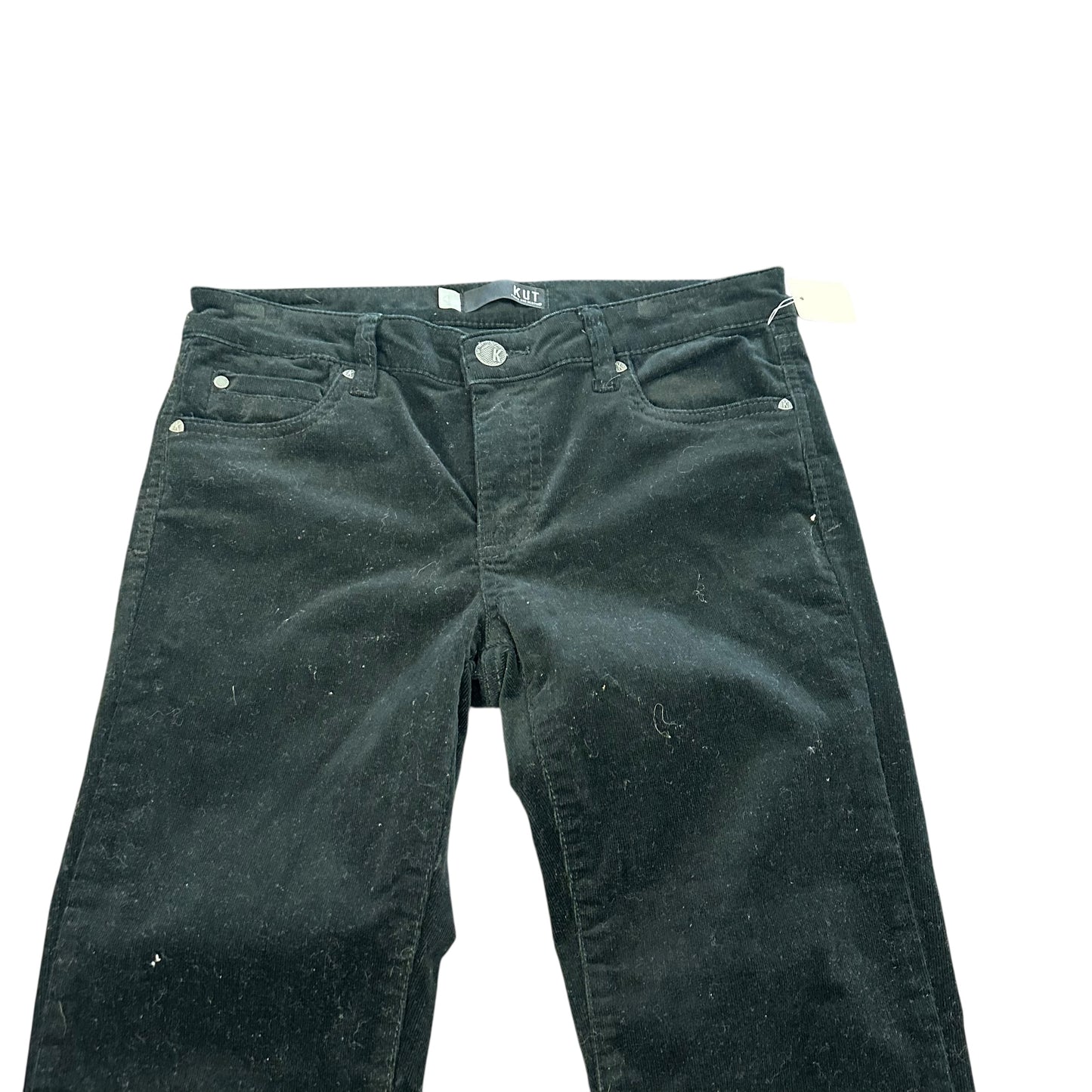 KUT FROM THE KLOTH BLACK CORDUROY PANTS 100 SZ 4
