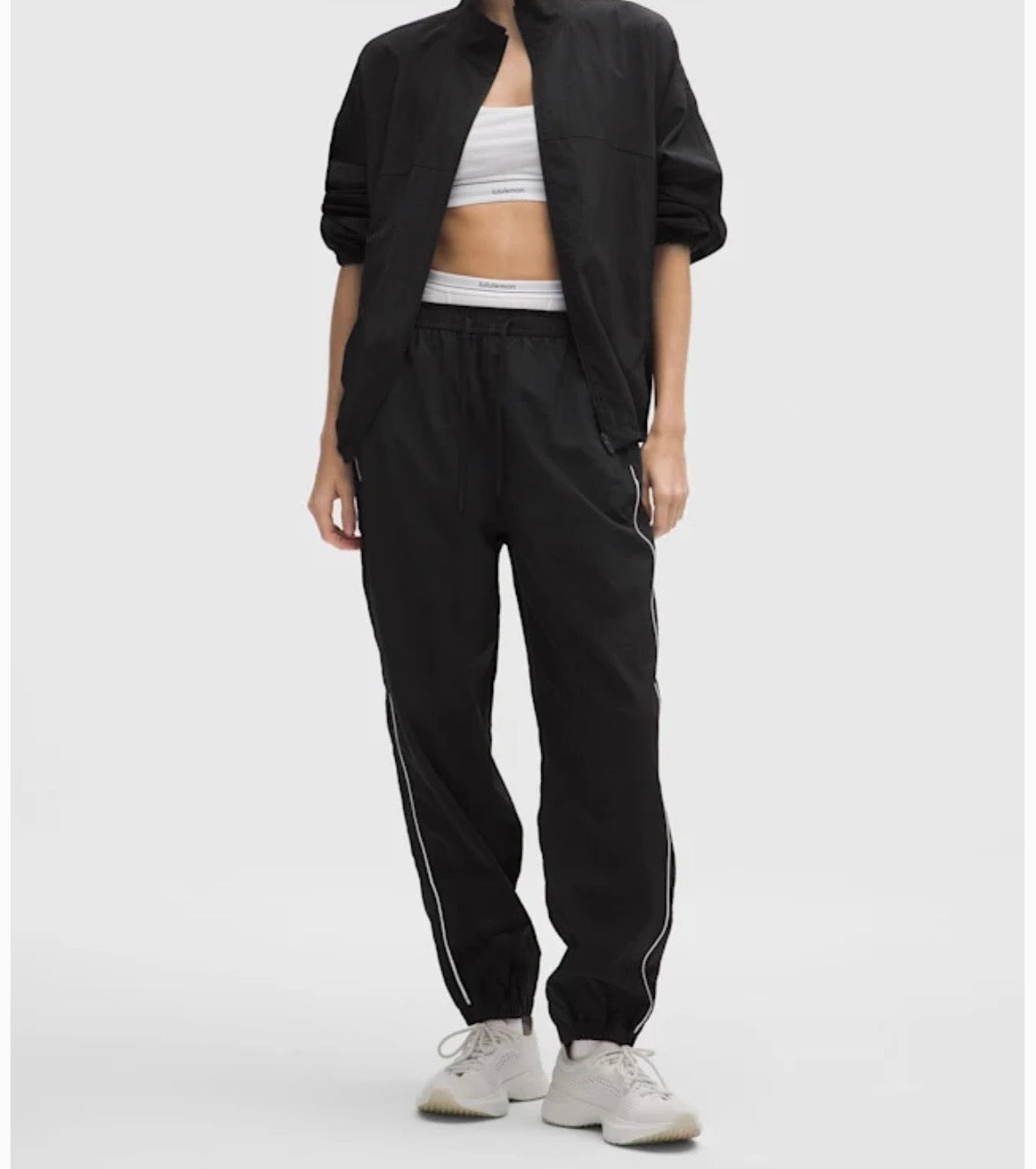 LULULEMON LICENSE TO TRAIN WOVEN MID RISE JOGGERS BLACK 100 XL