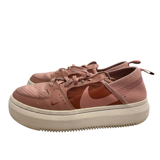 NIKE COURT VISION ALTA TXT RUST PINK SNEAKER 100 SZ 10