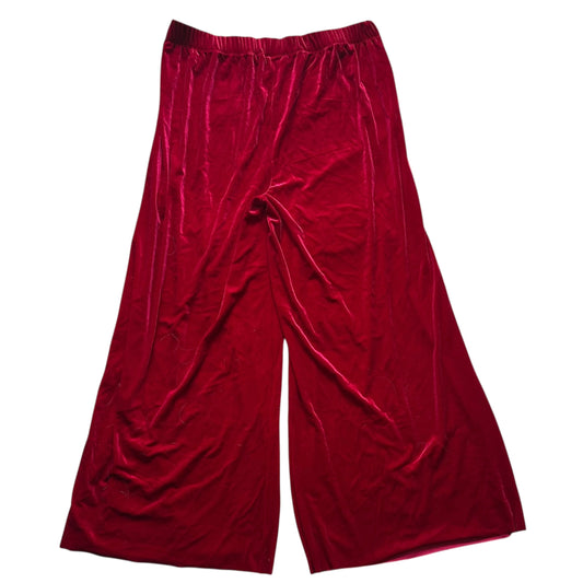 MERRY & BOLD BURGUNDY VELVET PANTS 100 2X