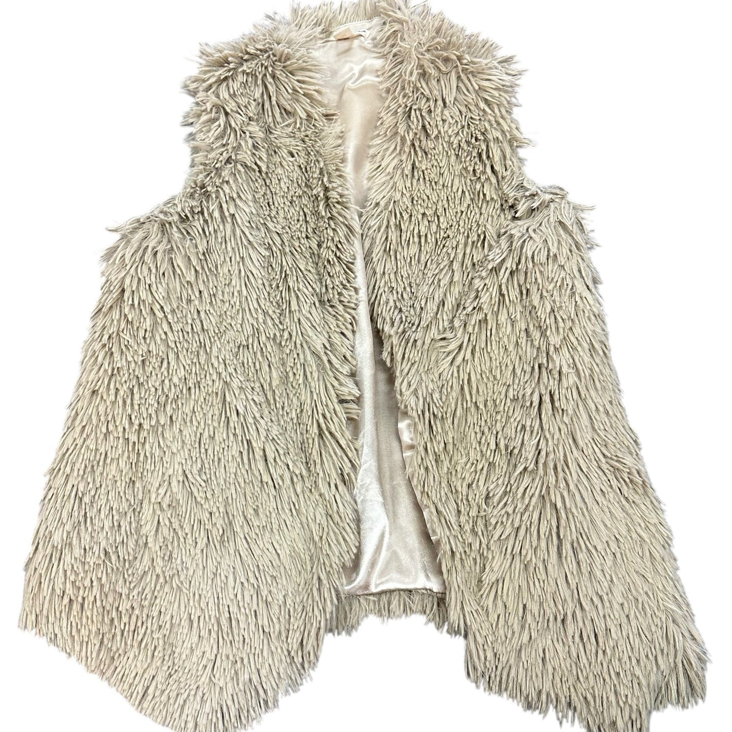 DOUBLE ZERO TAN SHAGGY VEST 100 MEDIUM