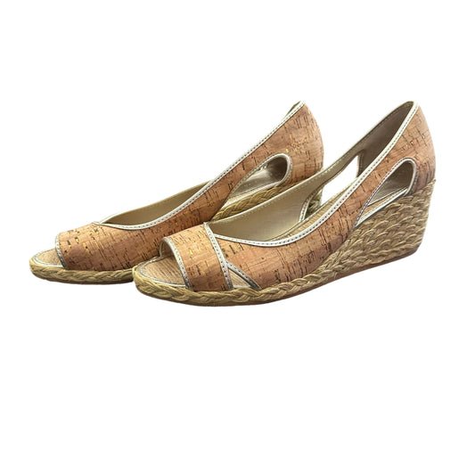 DONALD J PLINER CORRA CORK ESPADRILLE WEDGE SANDALS 276 SZ 9.5