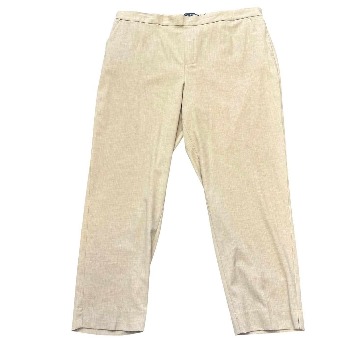 BANANA REPUBLIC HAYDEN PANT TAN 100 SZ 18