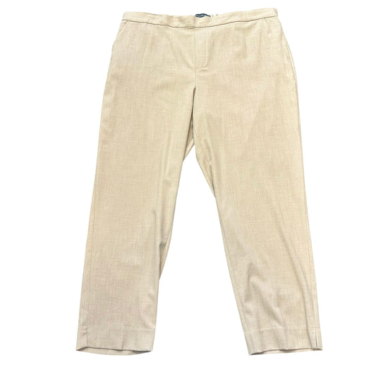 BANANA REPUBLIC HAYDEN PANT TAN 100 SZ 18
