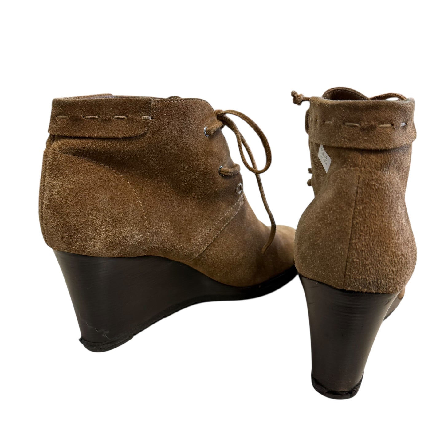 VIA SPIGA BROWN SUEDE LEATHER BOOTIES 219 SZ 9.5