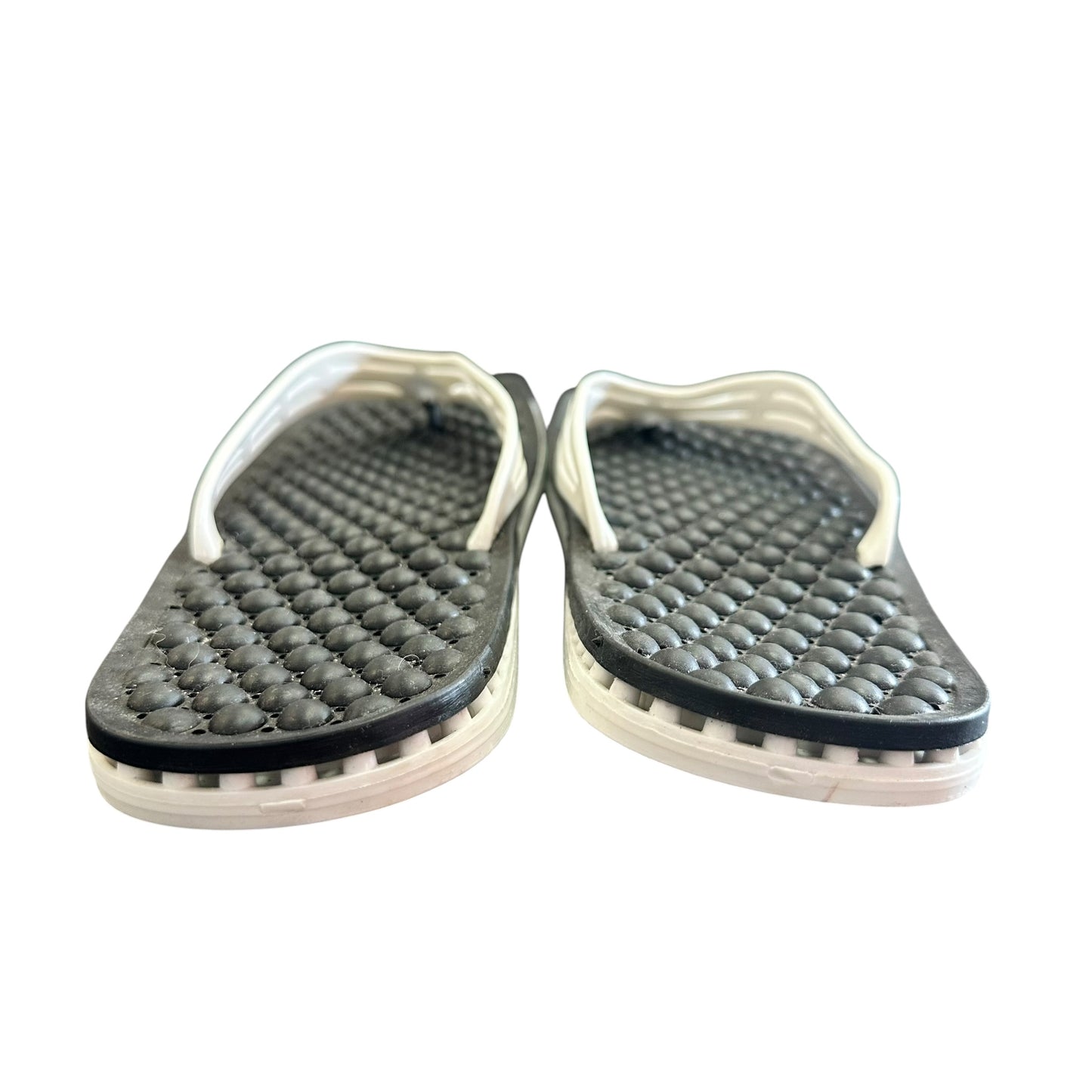 SENSI WHITE THONG SANDALS 82 SZ 11/12