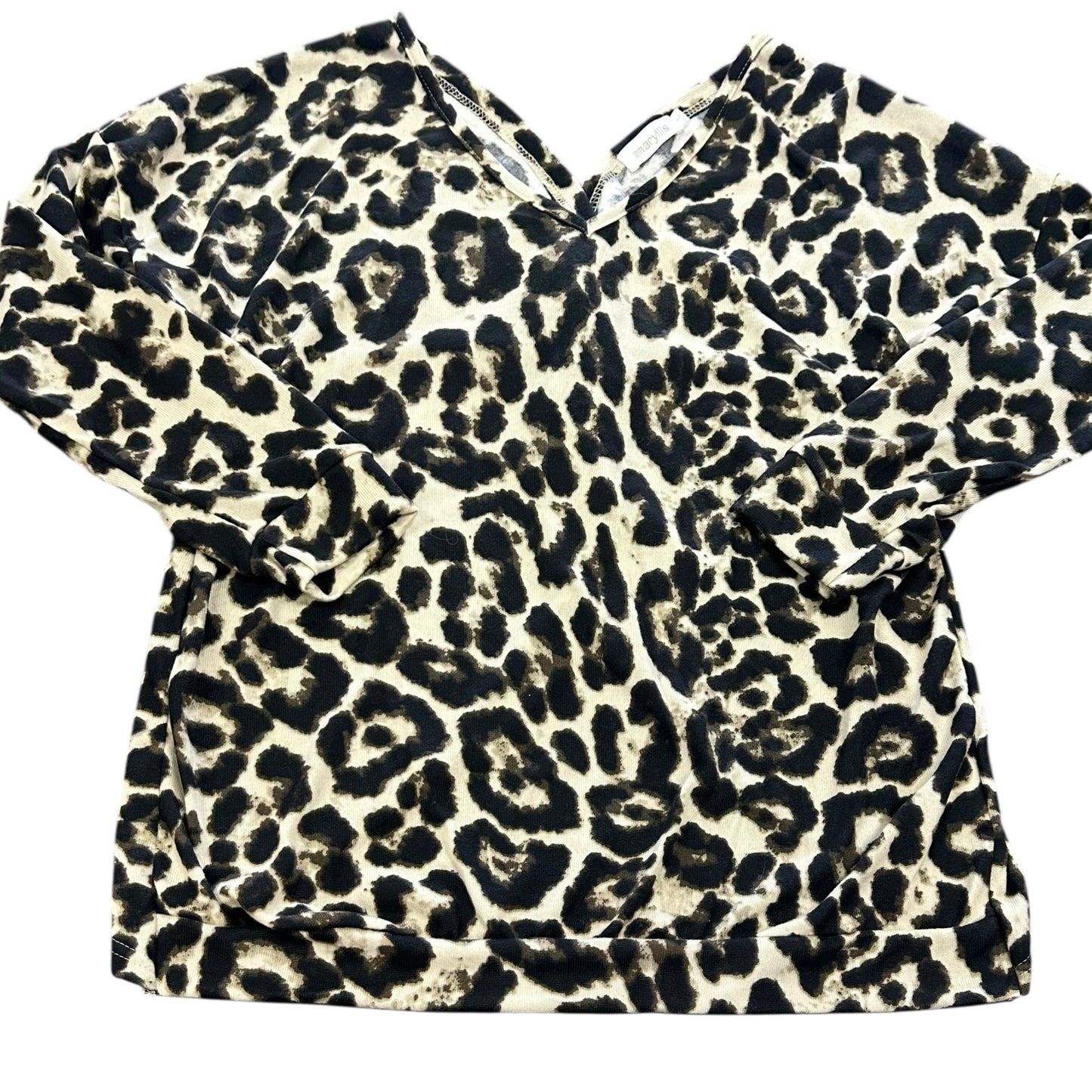 AMARYLLIS ANIMAL PRINT KNOT BACK SWEATER 124 LARGE