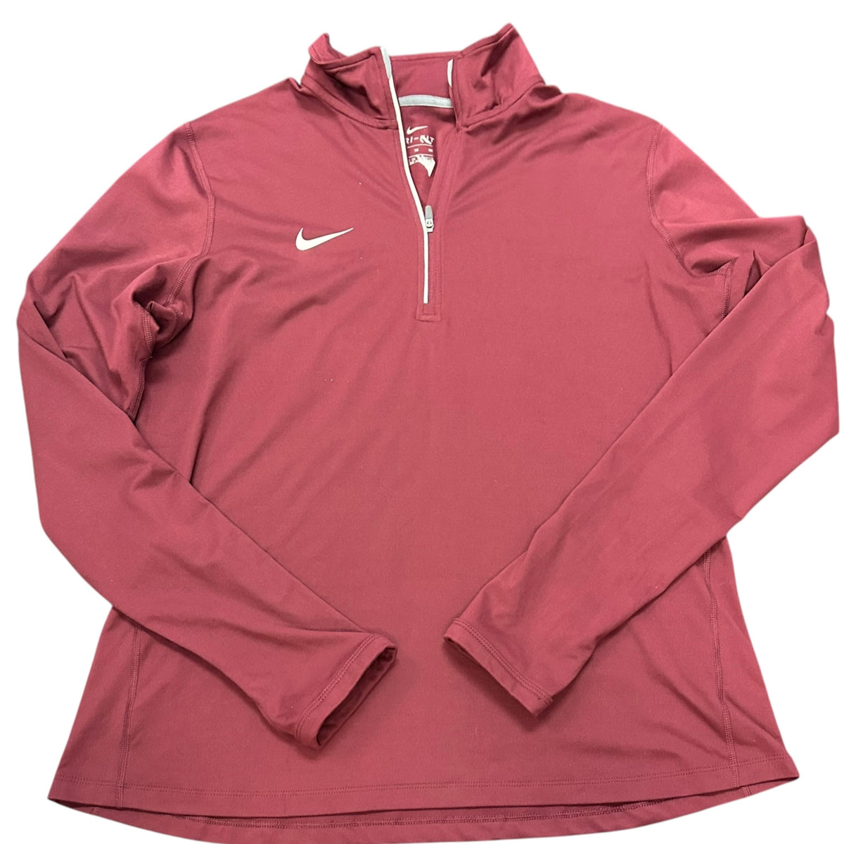 NIKE DRI FIT MAROON QUARTER ZIP 100 XL