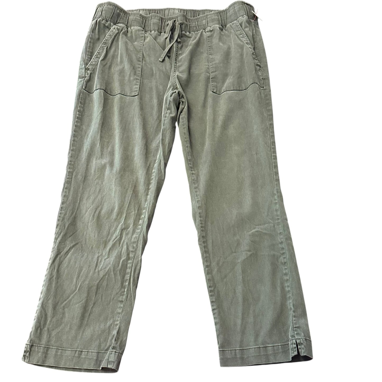 BUFFALO GREEN PULL ON TROUSERS DRAWSTRING 26 LARGE