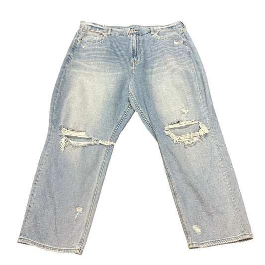 AMERICAN EAGLE DENIM BLUE MOM JEANS 100 SZ 18 SHORT