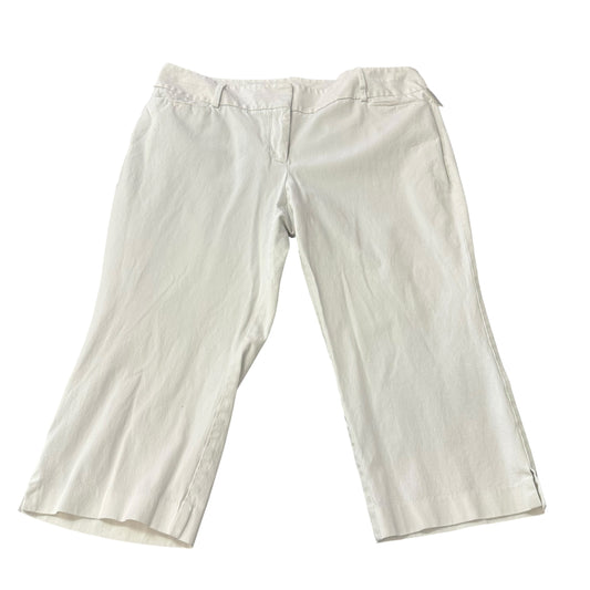 LANE BRYANT IVORY WIDE LEG TROUSERS 123 Sz 22