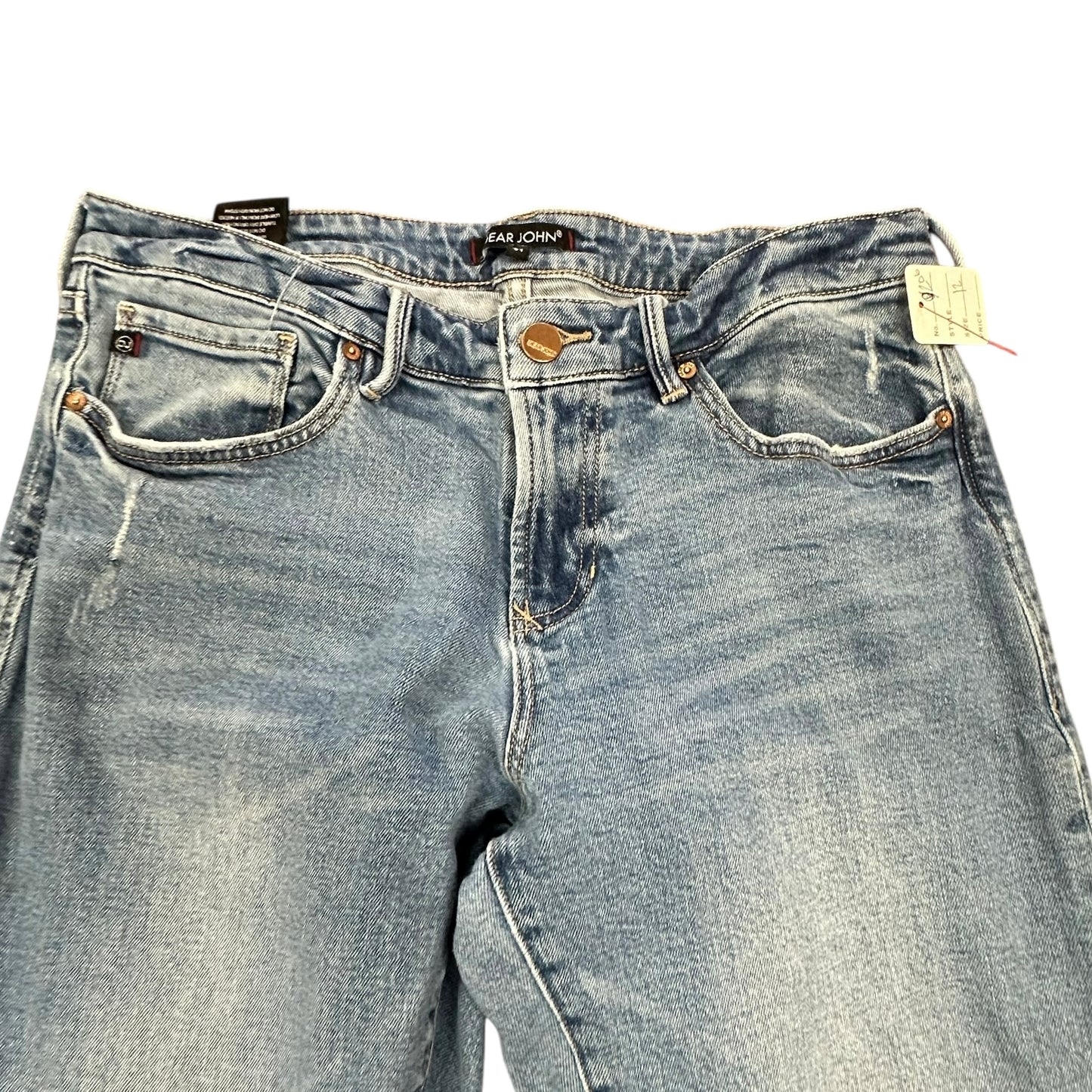 DEAR JOHN ROSIE FLARE DISTRESSED BLUE DENIM JEANS 206 SZ 31