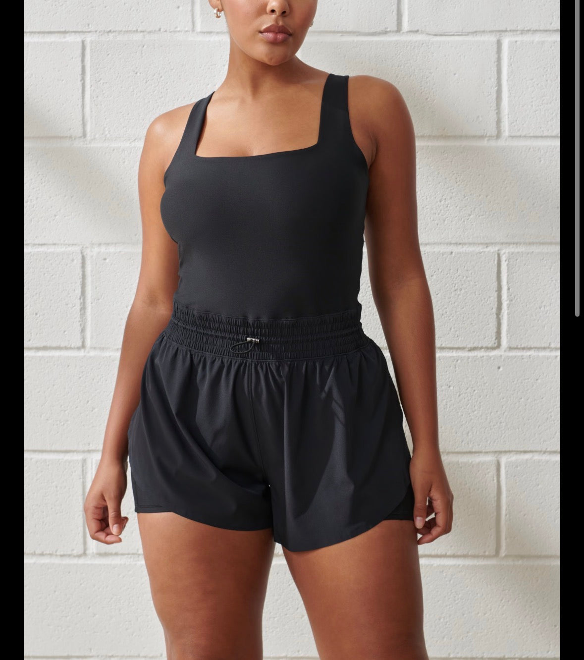 YPB ABERCROMBIE & FITCH BLACK ATHLETIC ROMPER 122 NWT XS