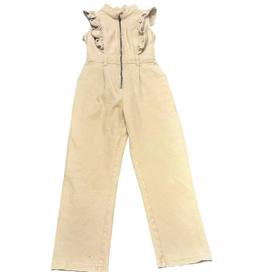 STRUT & BOLT TAN DENIM JUMPSUIT 100 SMALL