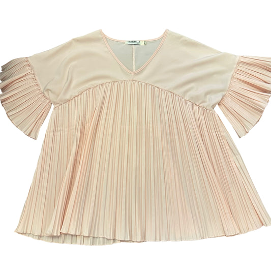 LUZABELLE PEACH PLEATED BLOUSE 278 LARGE