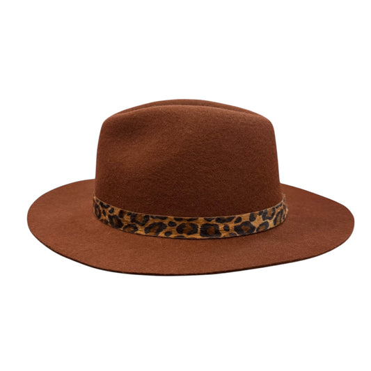 BROWN 100% WOOL HAT 82