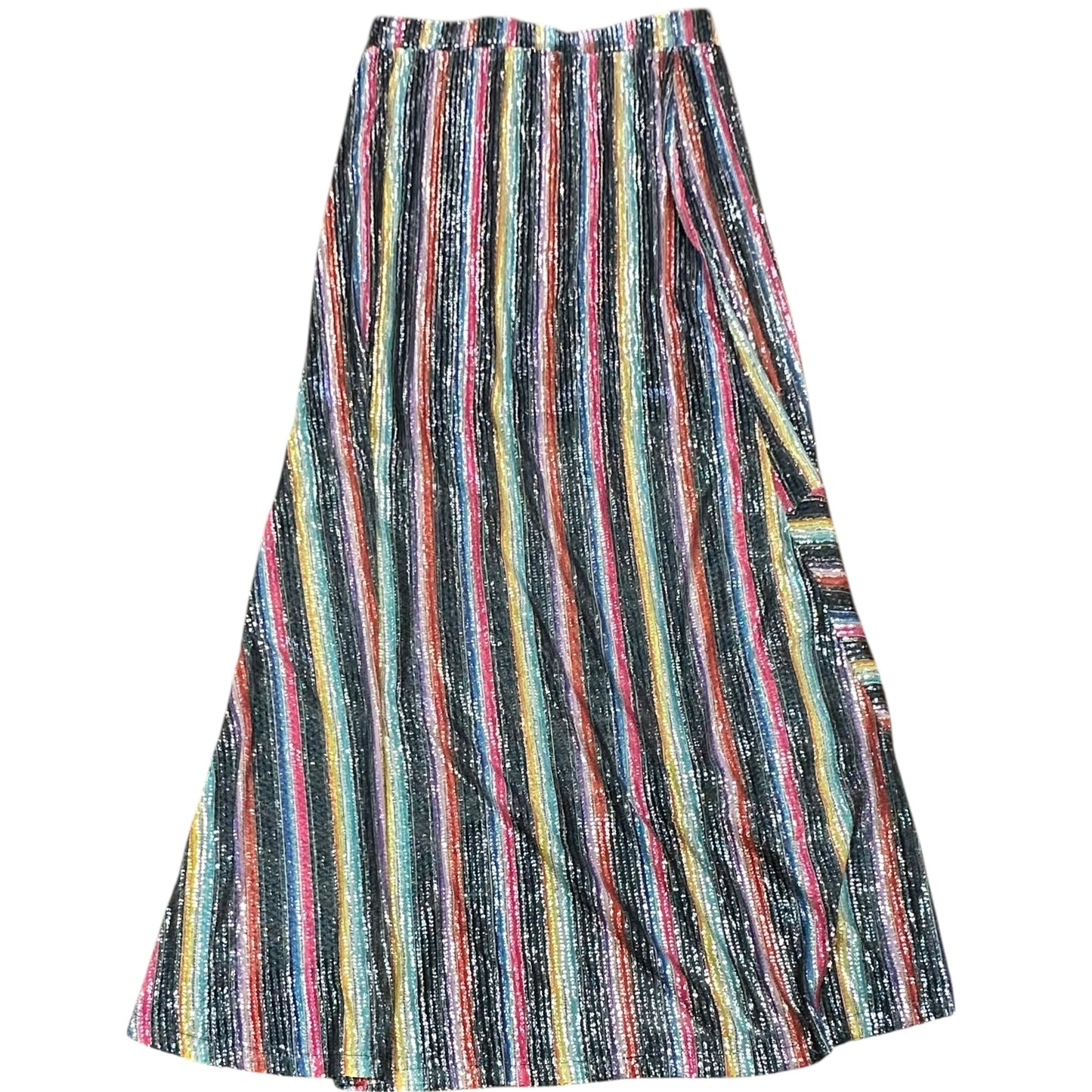 L&B SERAPE SEQUINS HIGH LOW SKIRT 26 NWT $45 MEDIUM