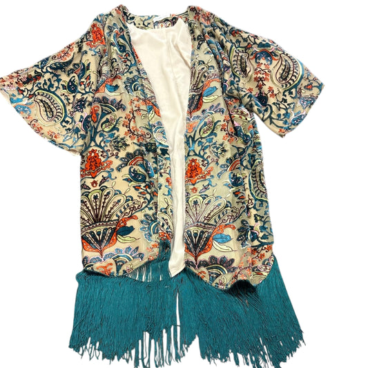 SUGAR LIPS VELOUR FLORAL KIMONO 26 MEDIUM