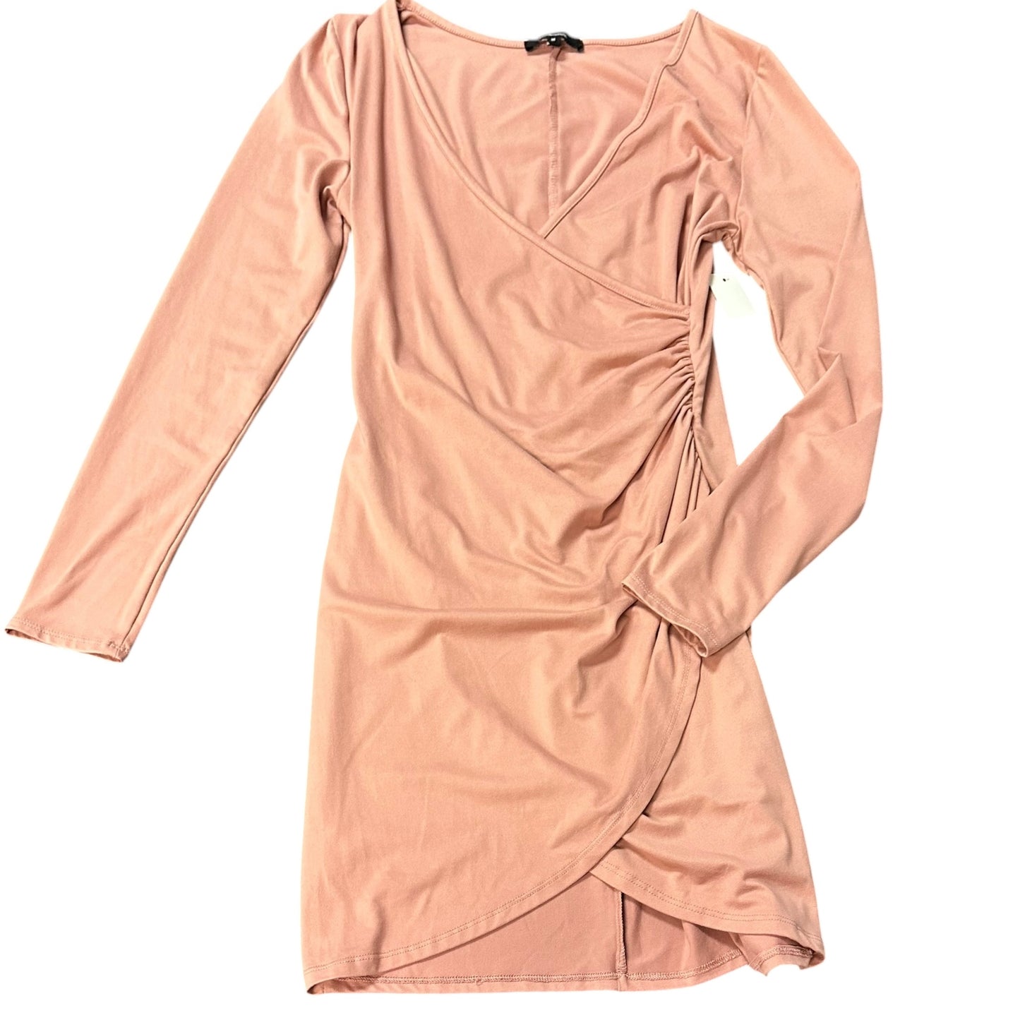 AMBIANCE ROSE PINK RUCHED DRESS 263 MEDIUM