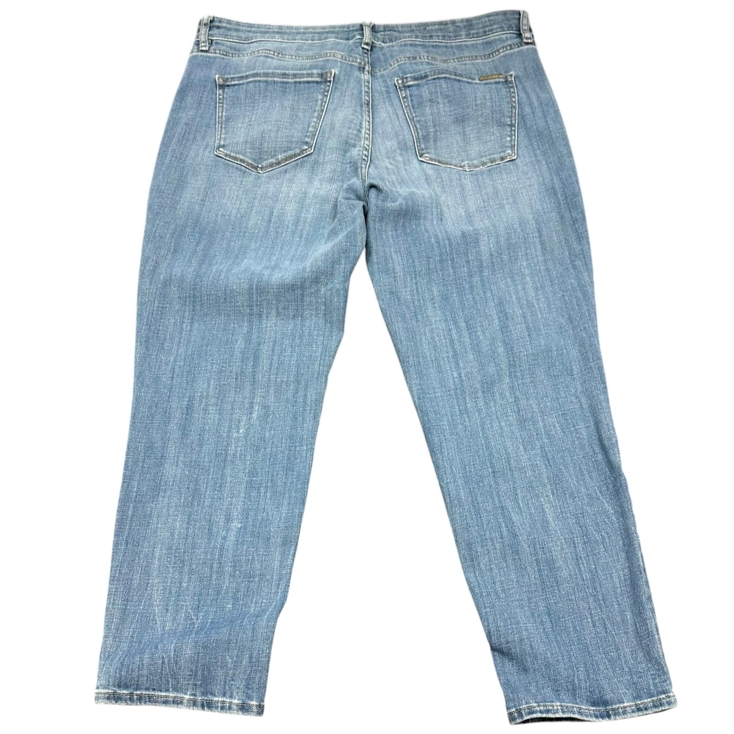 WHBM MID RISE GIRLFRIEND EVERYDAY SOFT DENIM BLUE JEANS 100 SZ 10 SHORT