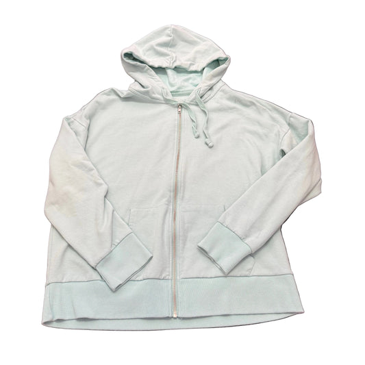 TIME & TRU SEAFOAM GREEN FULL ZIP HOODIE SWEATSHIRT 280 LARGE