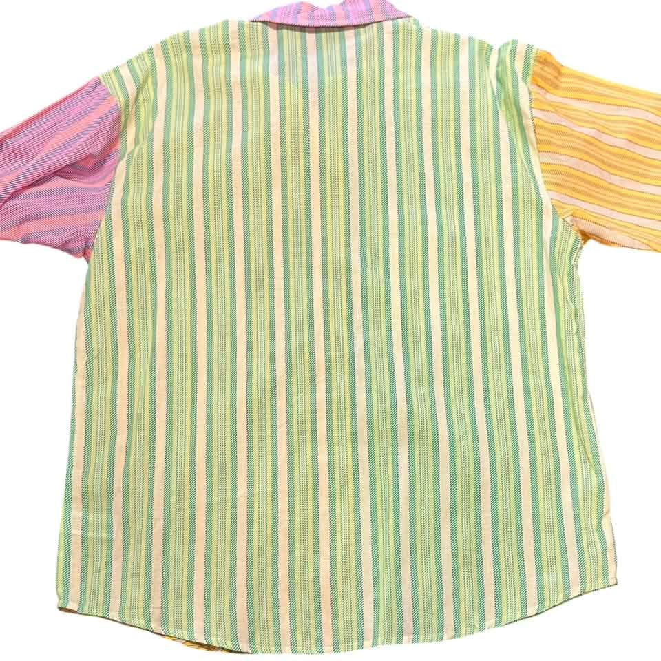 WILD FABLE COLORFUL BUTTON UP BLOUSE NWT 282 XS