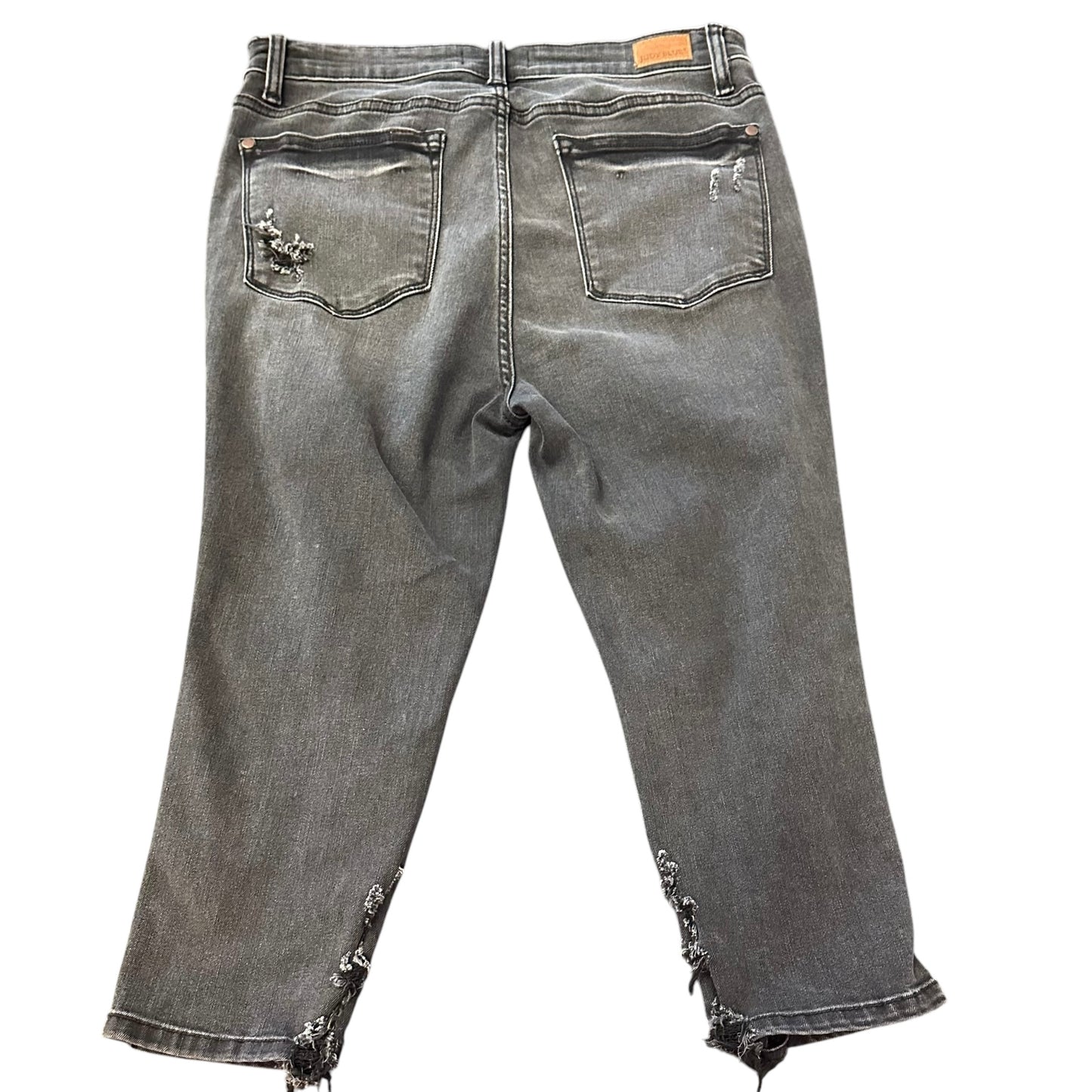 JUDY BLUE JEANS BLACK SKINNY FIT CAPRI 154 SZ 11/30