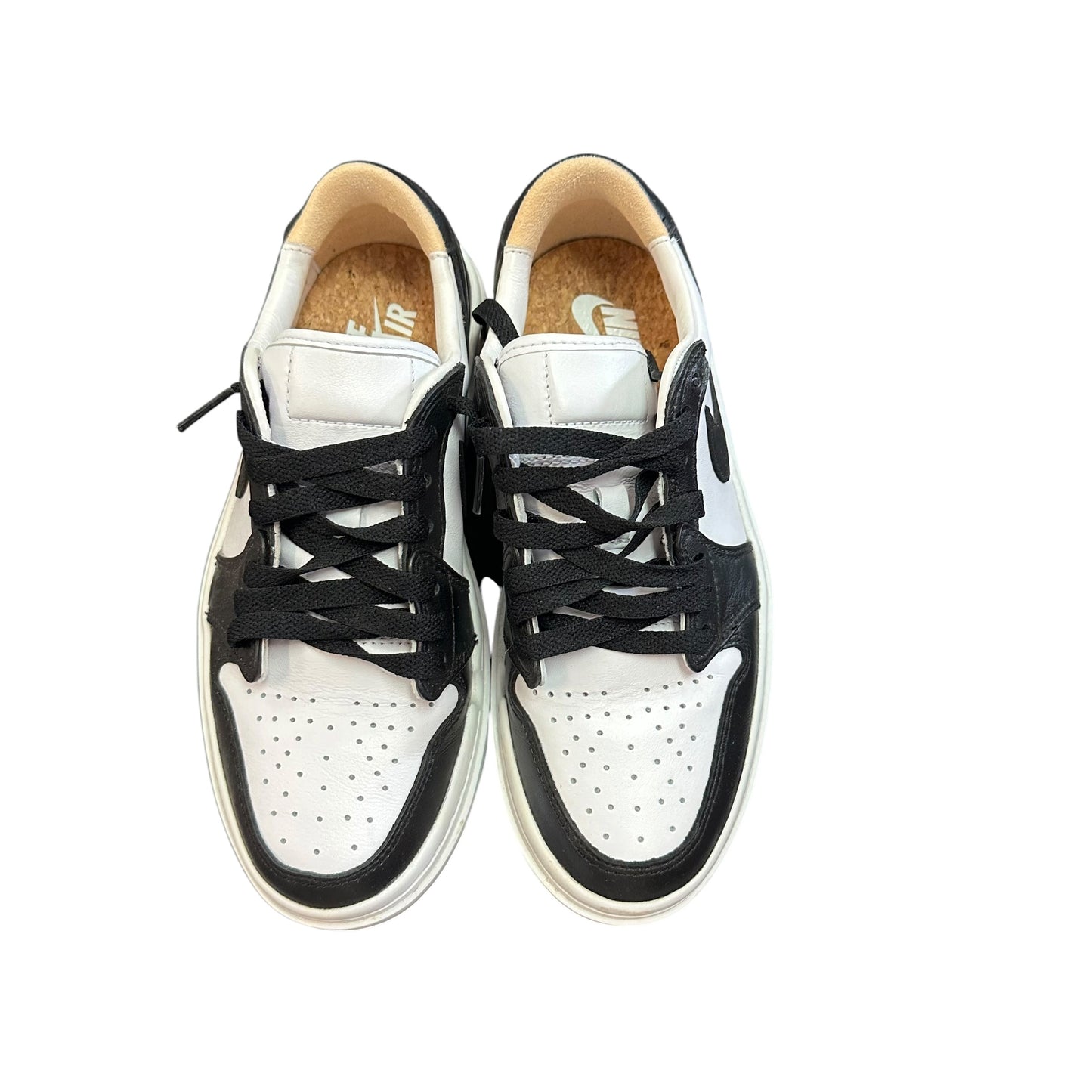 AIR JORDAN 1 ELEVATE LOW BLACK WHITE SNEAKERS 122 SZ 6