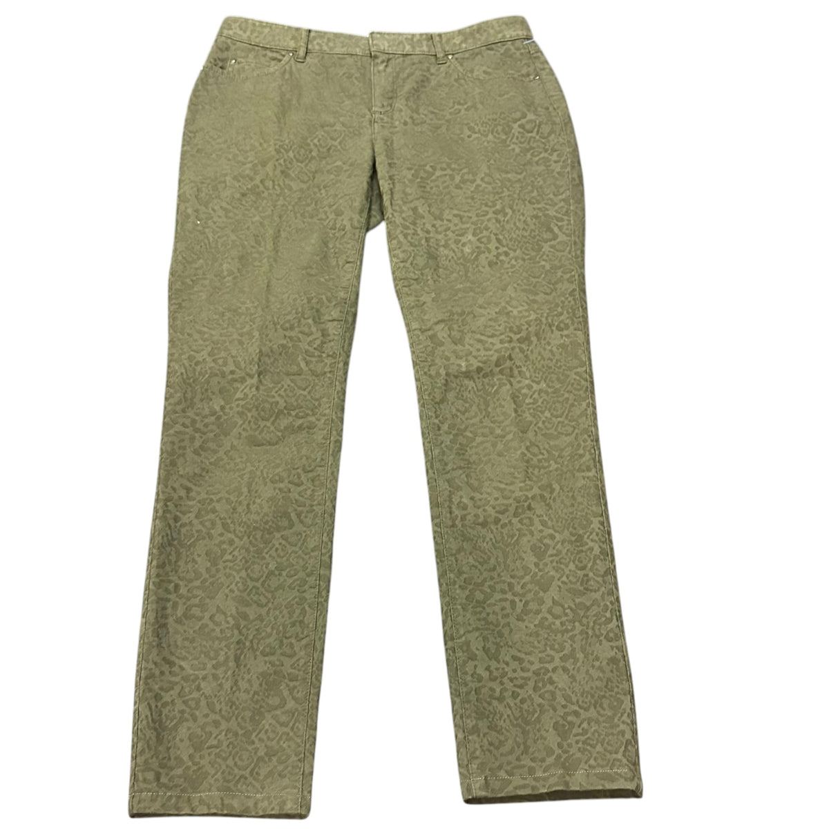 ETCETERA GREEN ANIMAL PRINT PANTS 87 SZ 6