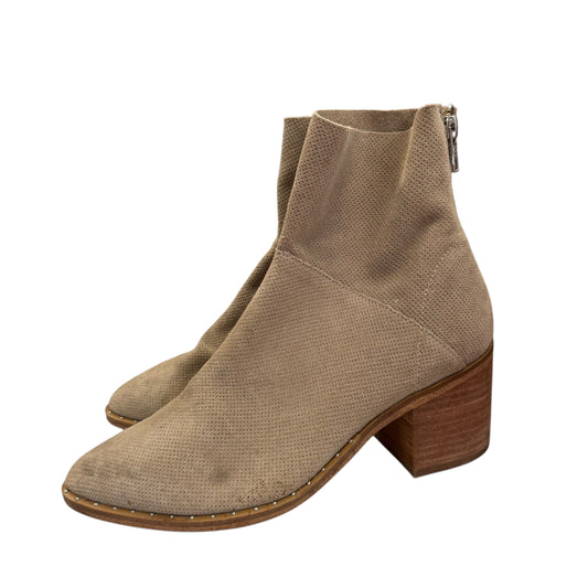 TREASURE & BOND FARRAH STUDDED TAN BROWN BOOTIES 100 SZ 8