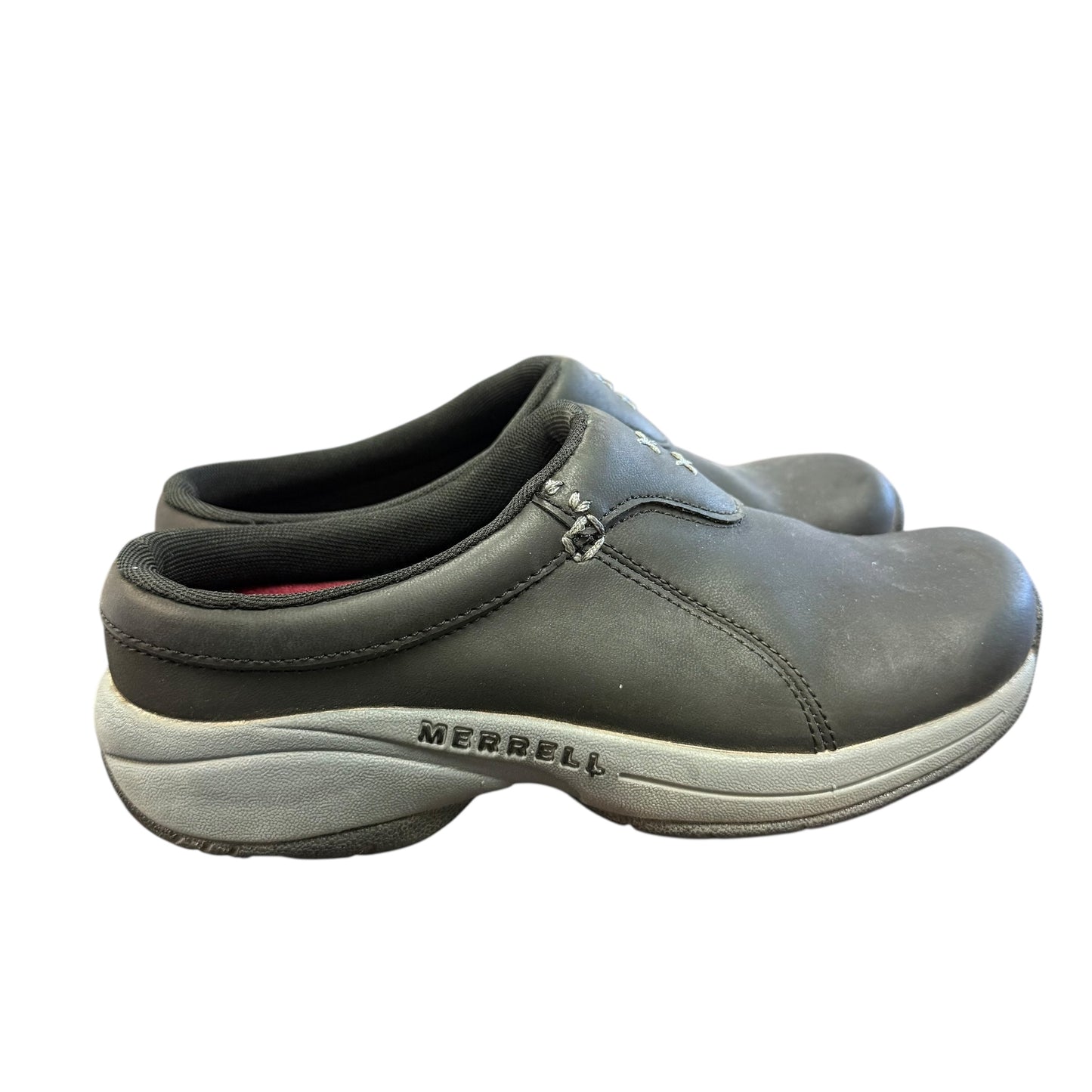 MERRELL PERFORMANCE SLIP ON MULE BLACK GRAY 39 SZ 7.5