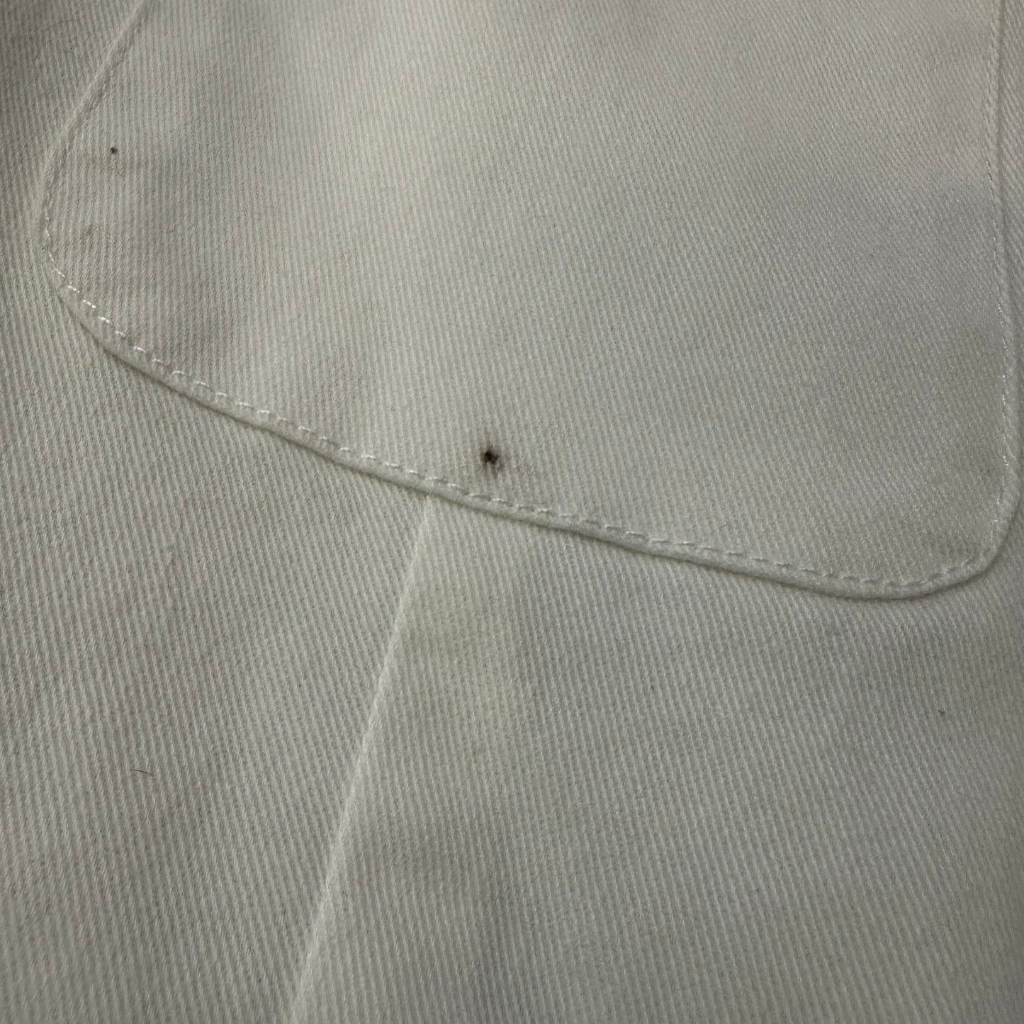 BUDDY LOVE WHITE DENIM ROMPER 27 MEDIUM *SPOT