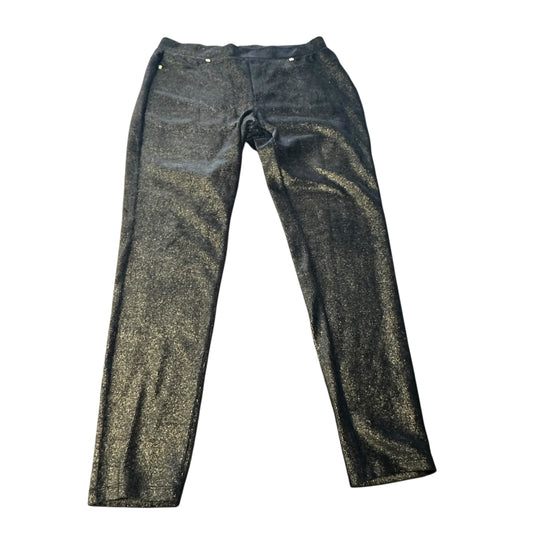 MICHAEL KORS BLACK GOLD PULL ON PANTS NWT $78 191 LARGE