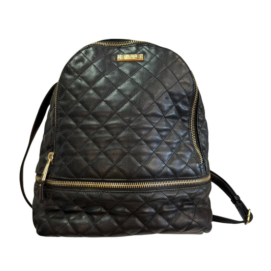 ALDO BLACK QUILTED BACKPACK FAUX LEATHER 263 OS