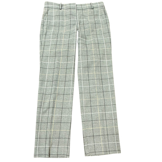 ANN TAYLOR GRAY PLAID TROUSERS 228 Sz 6