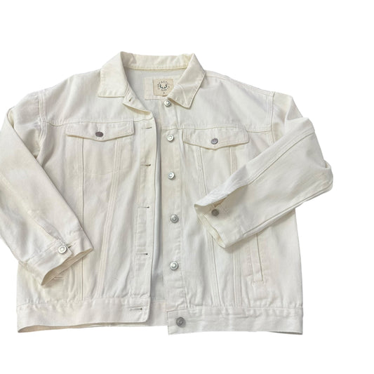 FANTASTIC FAWN WHITE DENIM JACKET 100 MEDIUM