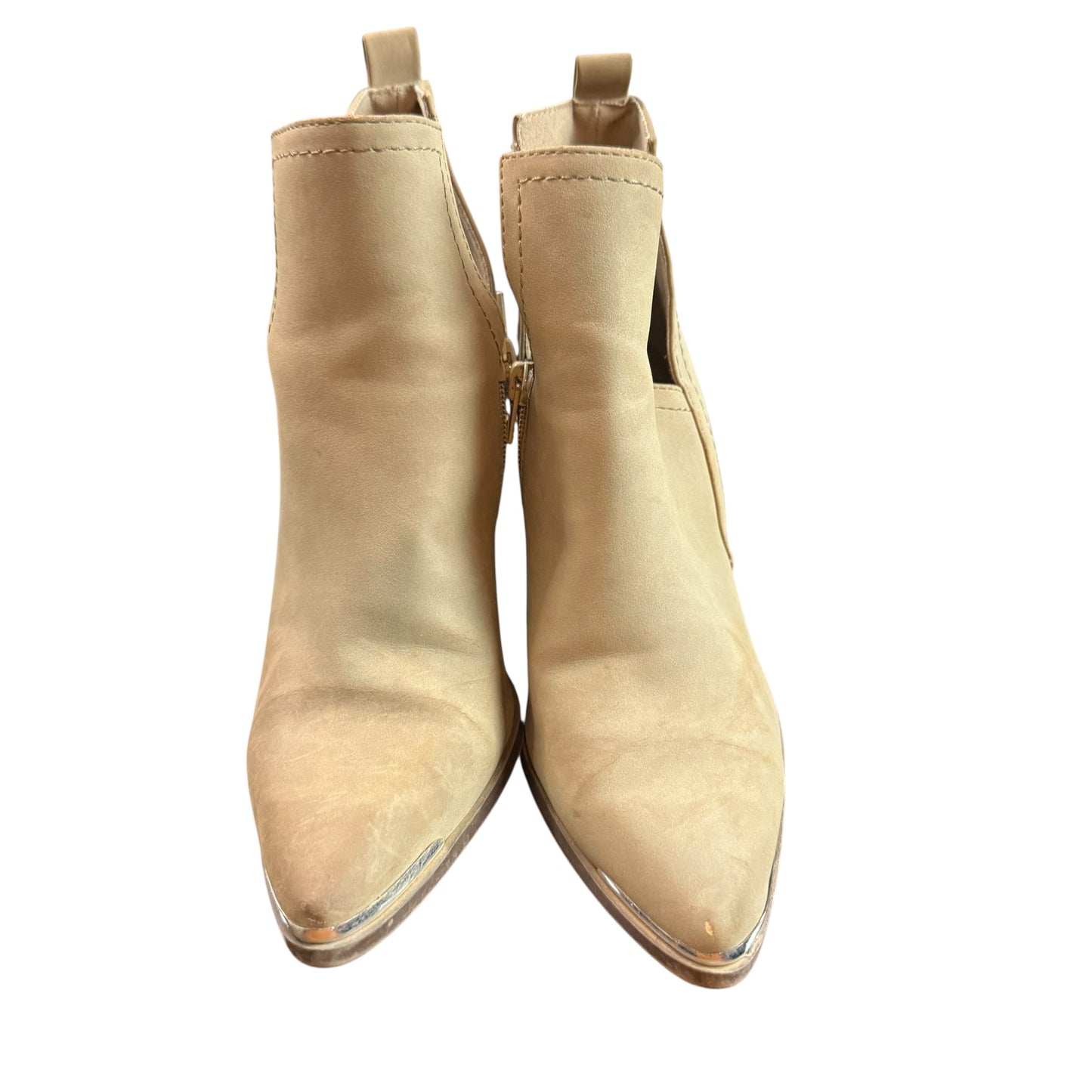 SODA BROWN TAUPE ANKLE BOOTIES 139 SZ 7