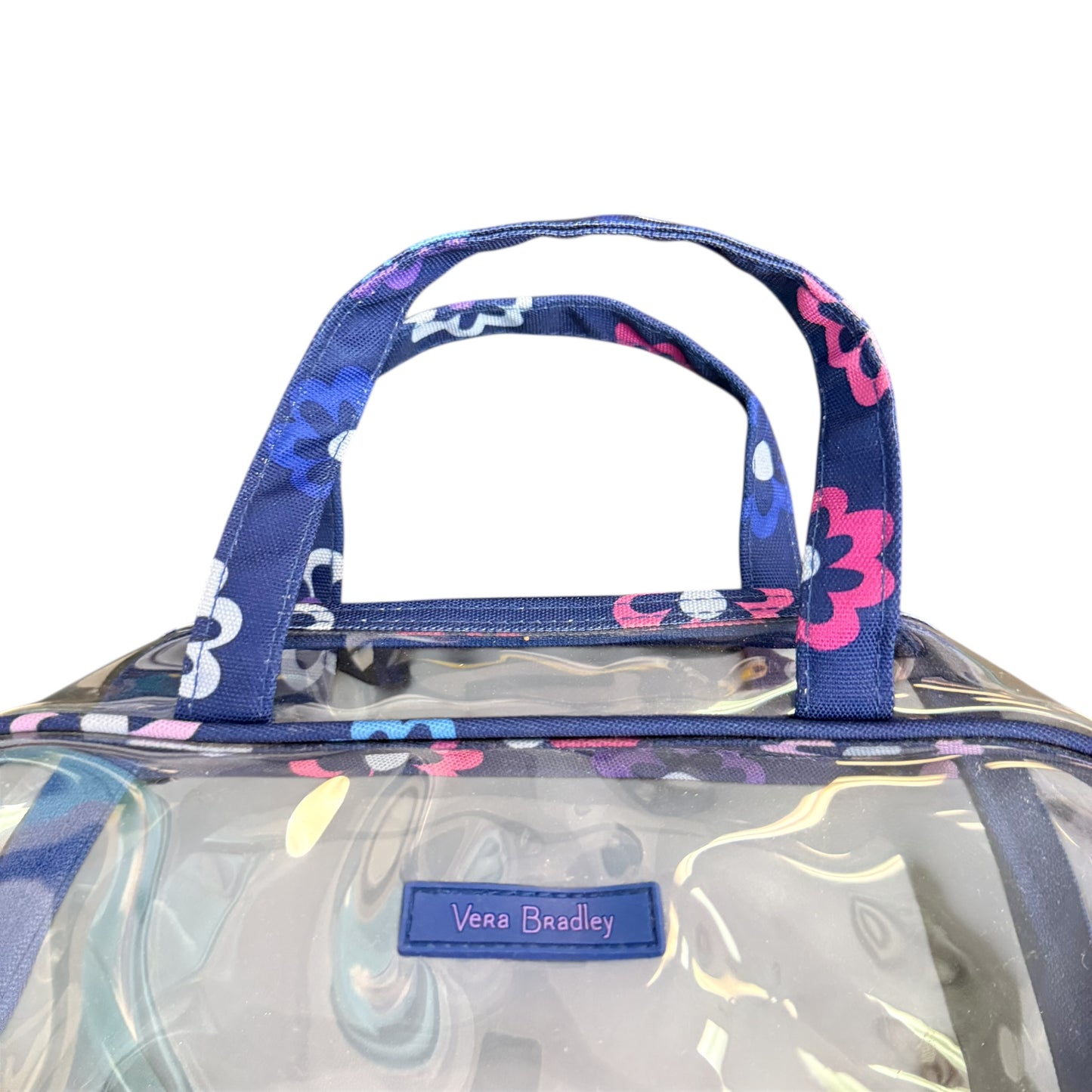 VERA BRADLEY CLEAR COSMETIC CASE TRAVEL BAG 258 OS