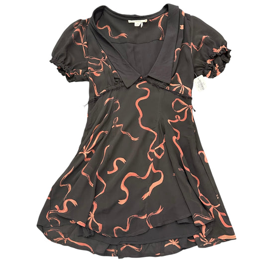 KIMINCHI BLUE DRESS BLACK W BOWS 100 SMALL