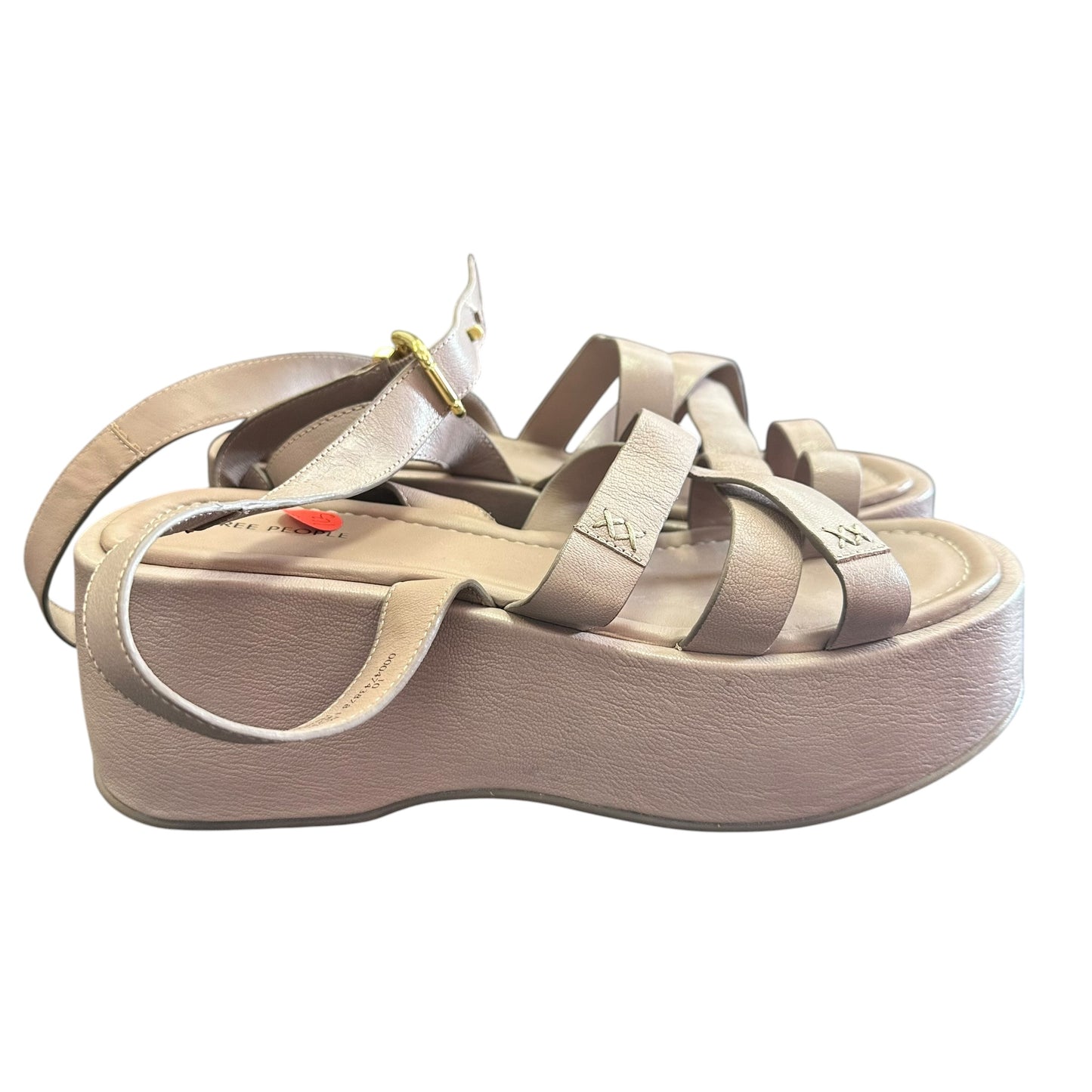 FREE PEOPLE HAZEL FLATFORM SANDAL EMBER 123 SZ 10