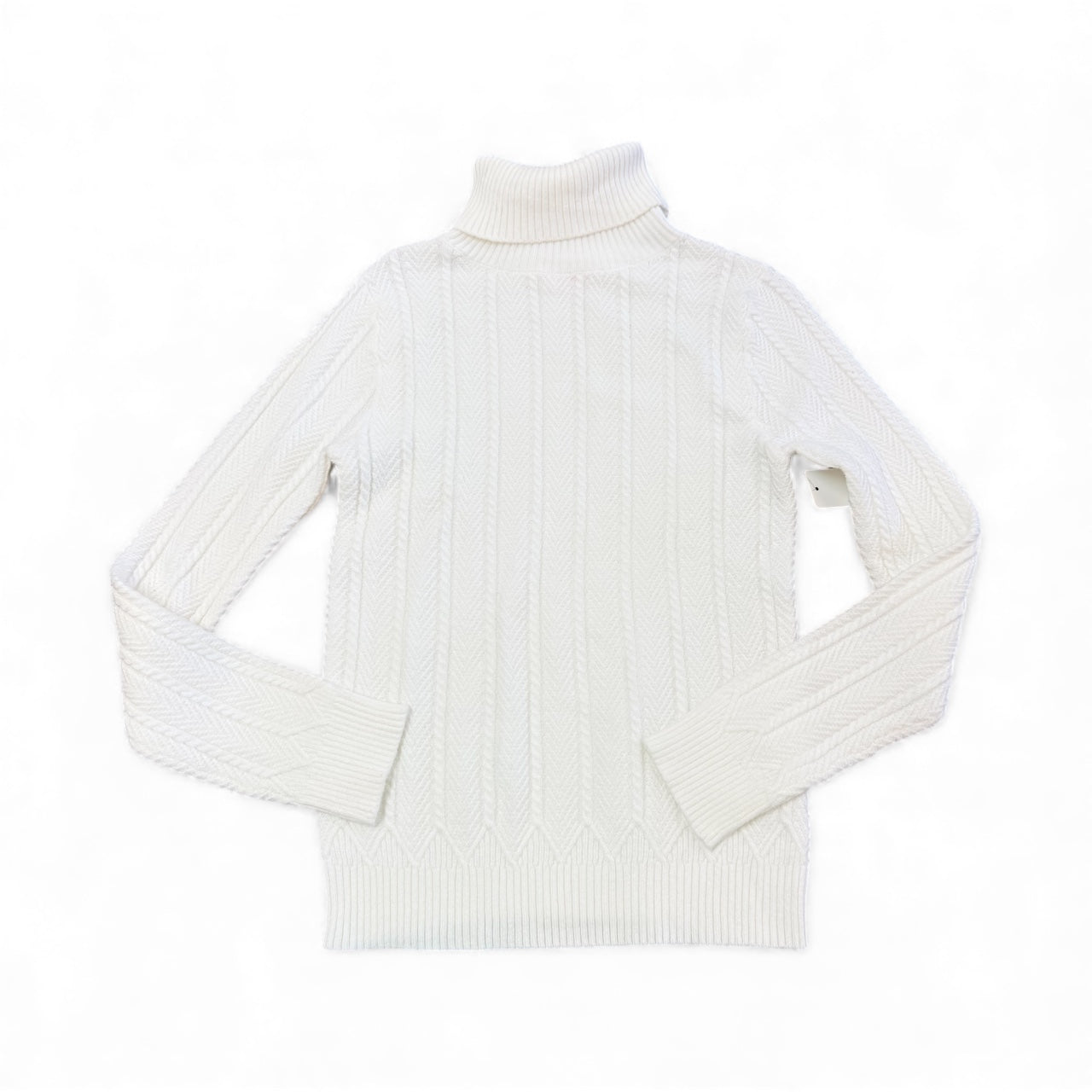 PINK LILY OFF WHITE TURTLENECK SWEATER 236 MEDIUM