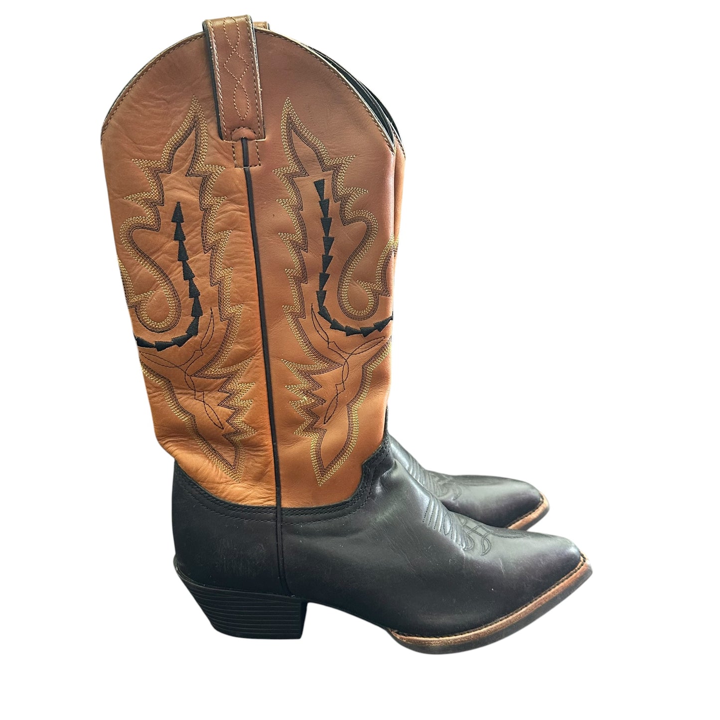 JUSTIN WOMENS WESTERN COWBOY BOOTS 100 SZ 6.5