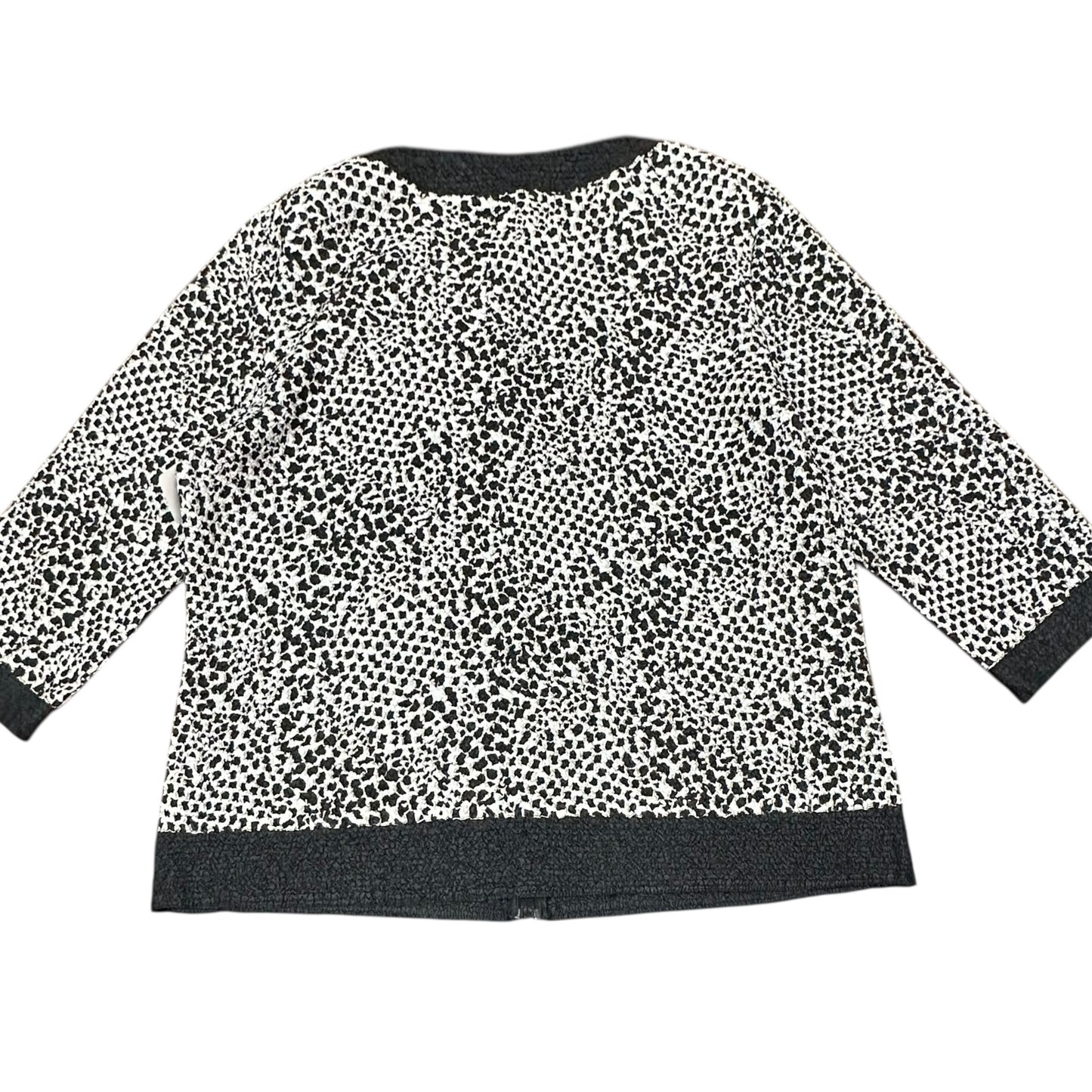 TRAVELERS COLLECTIONS CHICOS ANIMAL PRINT LIGHTWEIGHT JACKET 100 L/XL
