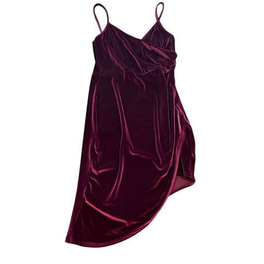 PRETTYLITTLETHINGS PURPLE VELVET DRESS 239 SZ 8