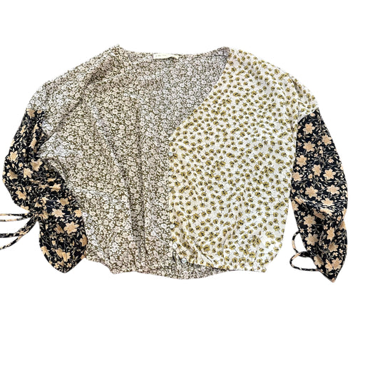 BY TOGETHER SEMI SHEER FLORAL BLOUSE 122 MEDIUM