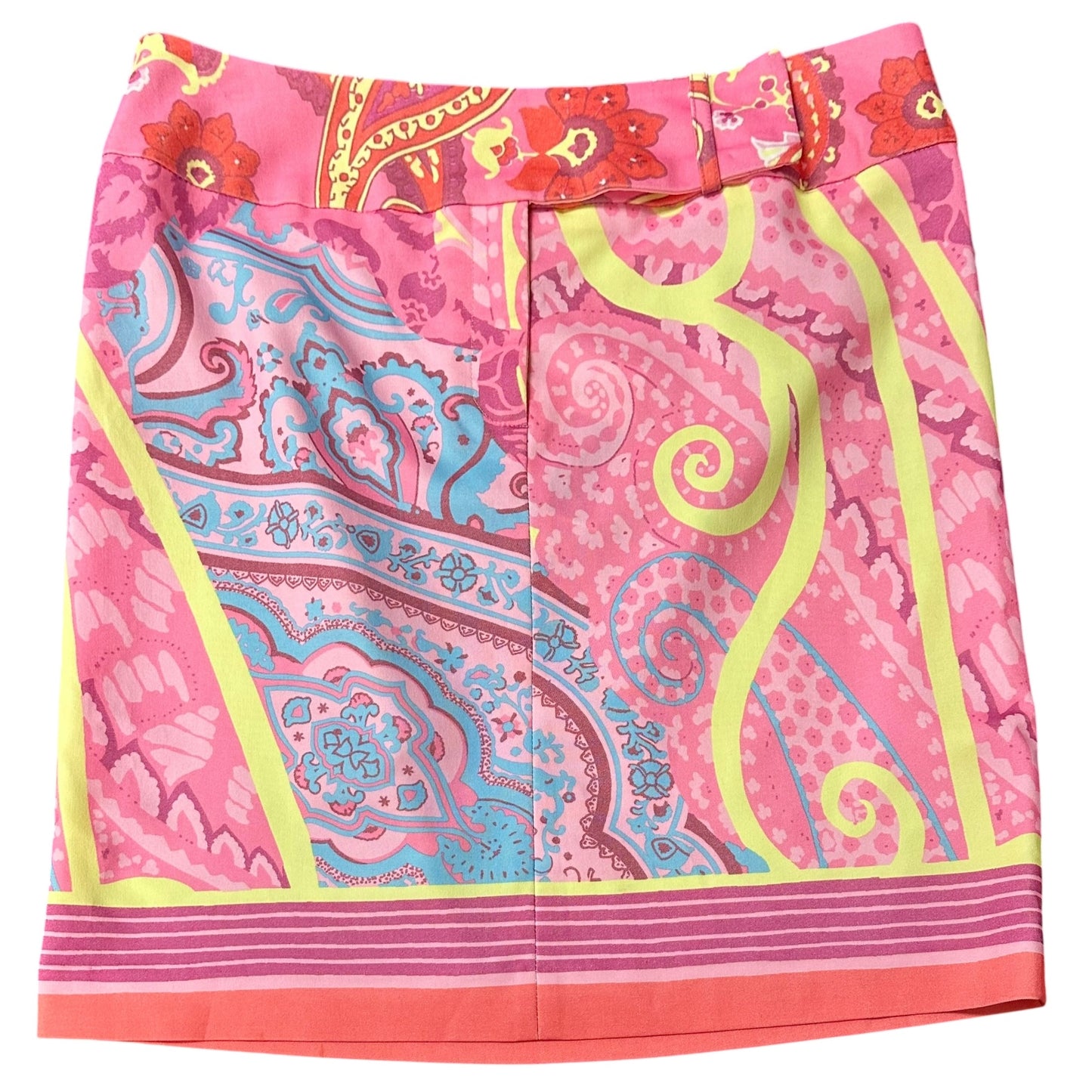 IVY JANE PINK PAISLEY SKIRT NWT 282 SZ 10