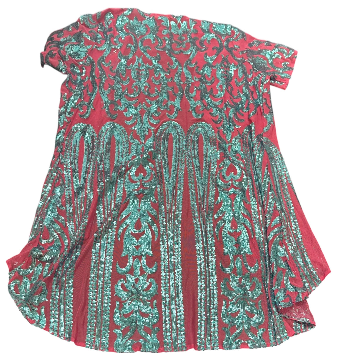 L&B PINK KIMONO BLUE SEQUINS NWT $49 SMALL